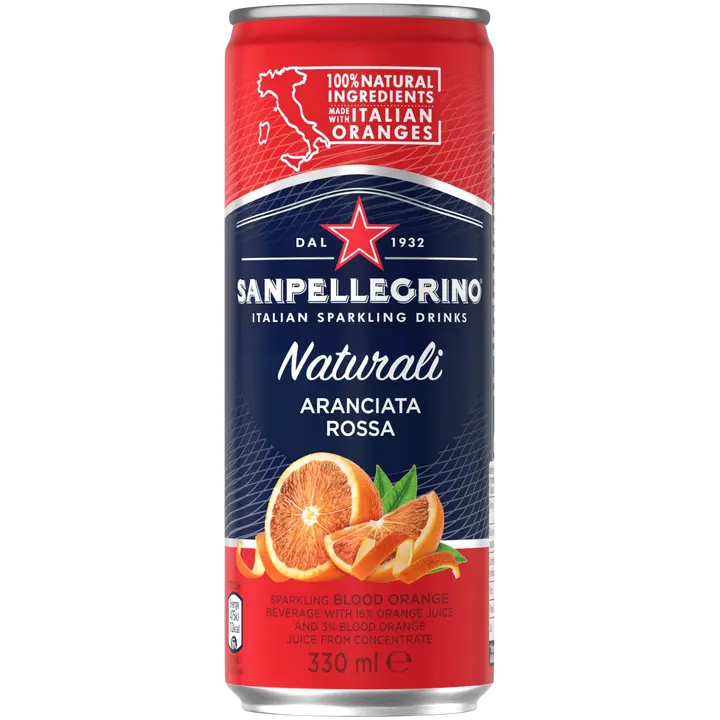 San Pellegrino Naturali Aranciata Rossa 33cl can