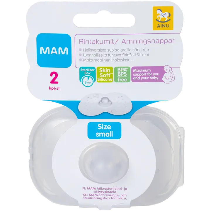 Ainu MAM Nipple Shields Rintakumi 2kpl koko S