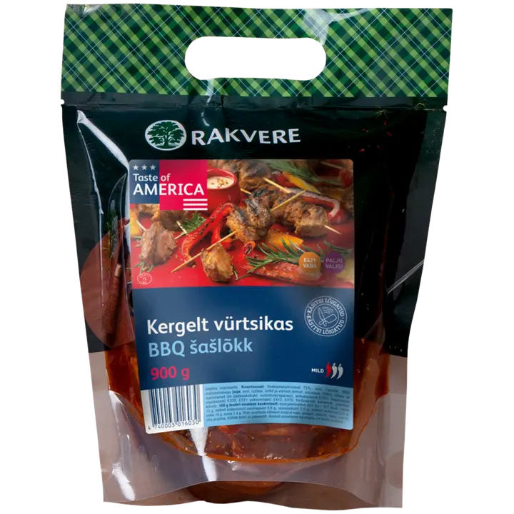 Kergelt vürtsikas BBQ šašlõkk 900g