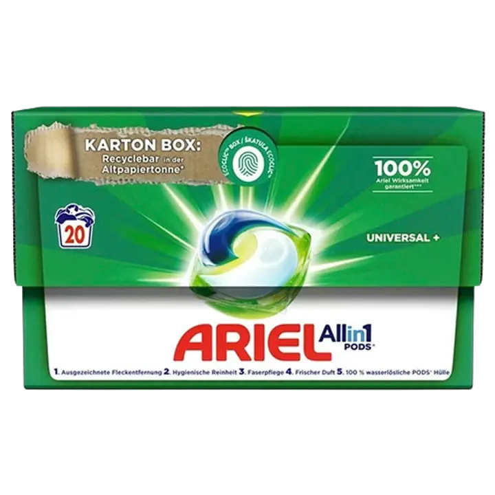 Ariel geelkapslid universal+ 20tk