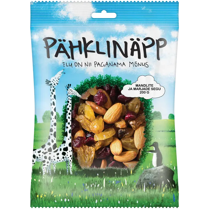 Pähklinäpp mandlite ja marjade segu 200 g