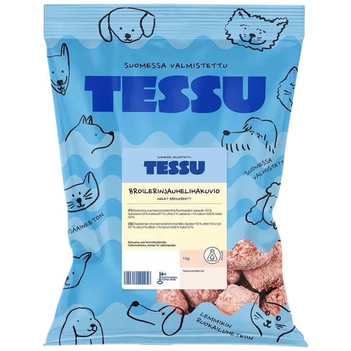 Tessu Broilerinjauhelihakuvio 1 kg