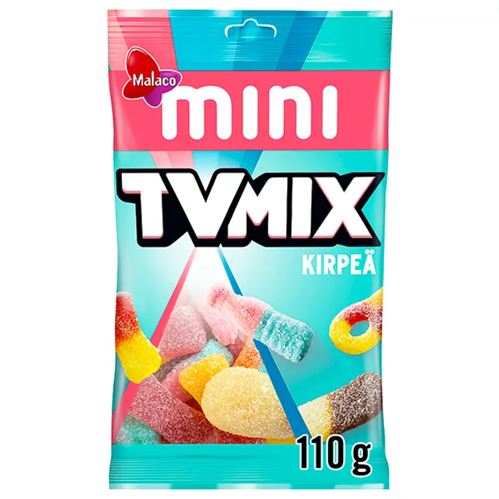 Cloetta Malaco Tv Mix Mini Kirpeä makeissekoitus 110g