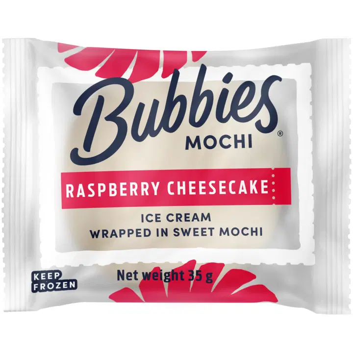Bubbies Raspberry Cheesecake jäätelö mochi 35g