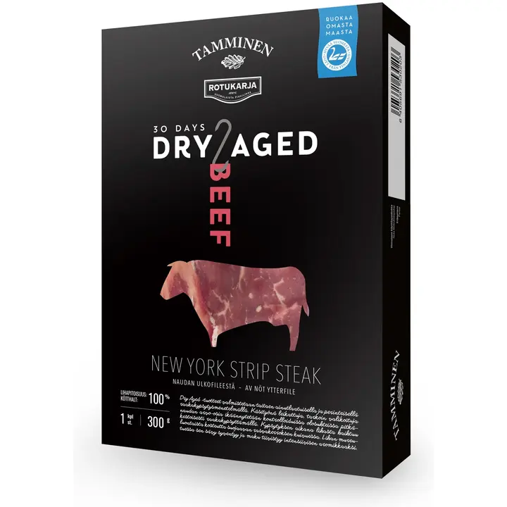Tamminen Rotukarja naudan Dry Aged New York Strip steak 300g