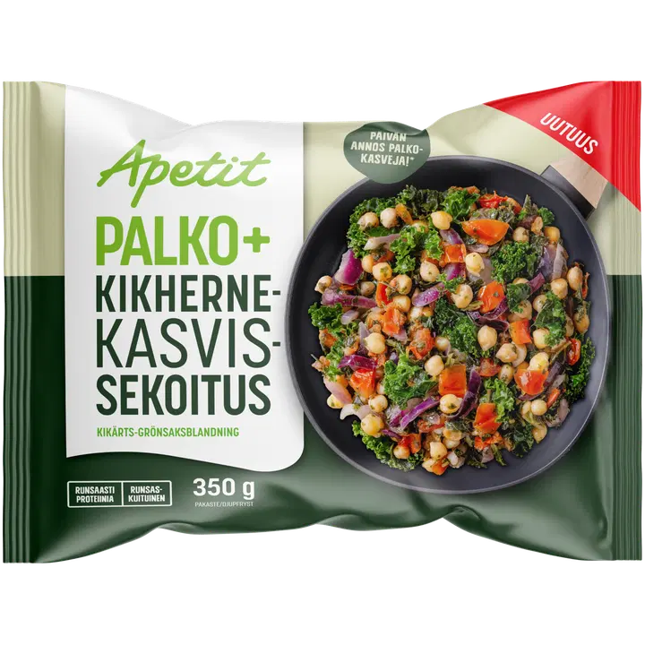 Apetit Palko+ Kikherne-kasvissekoitus pakaste 350 g