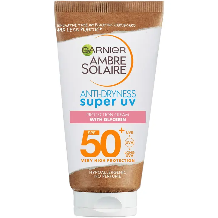 Garnier Ambre Solaire Anti-Dryness super UV aurinkosuojavoide SK50+ 50ml