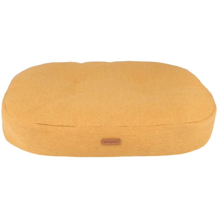 amiplay koiran patja ovaali keltainen M 61x52x9cm