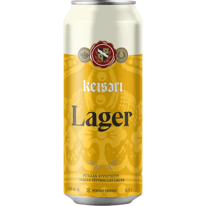 Keisari Lager olut 4,5 til-% 0,5l