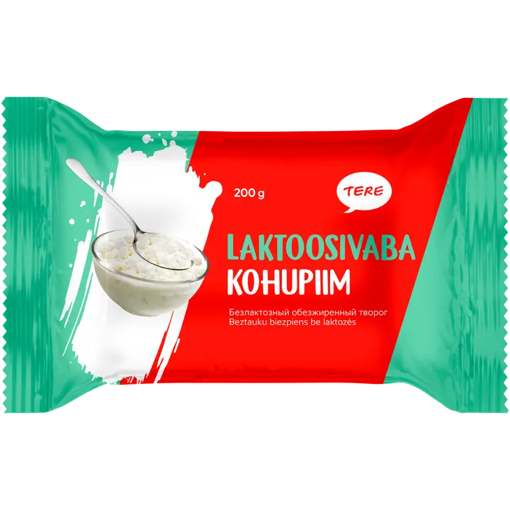 Tere Laktoosivaba rasvata kohupiim 200g