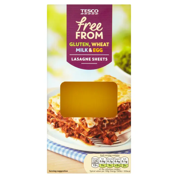 Tesco FreeFrom 250g Lasagne Sheets lasagnelevyt