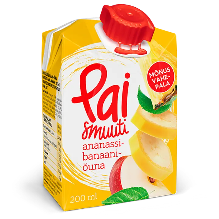 .Pai ananassi-banaani-õuna smuuti 200ml