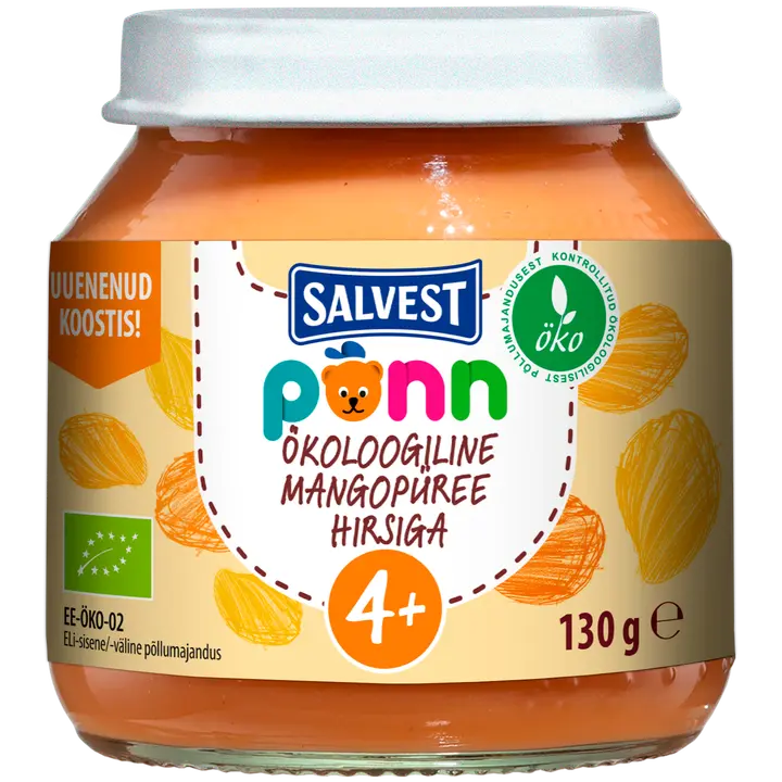 Öko Mangopüree hirsiga 130 g (6+)