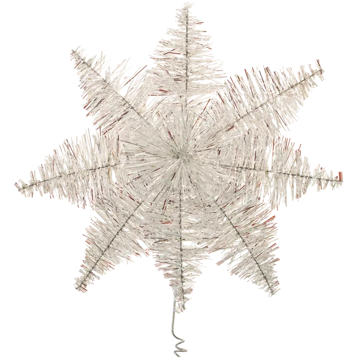 Kuuse latvatäht 22 cm sädelev valge