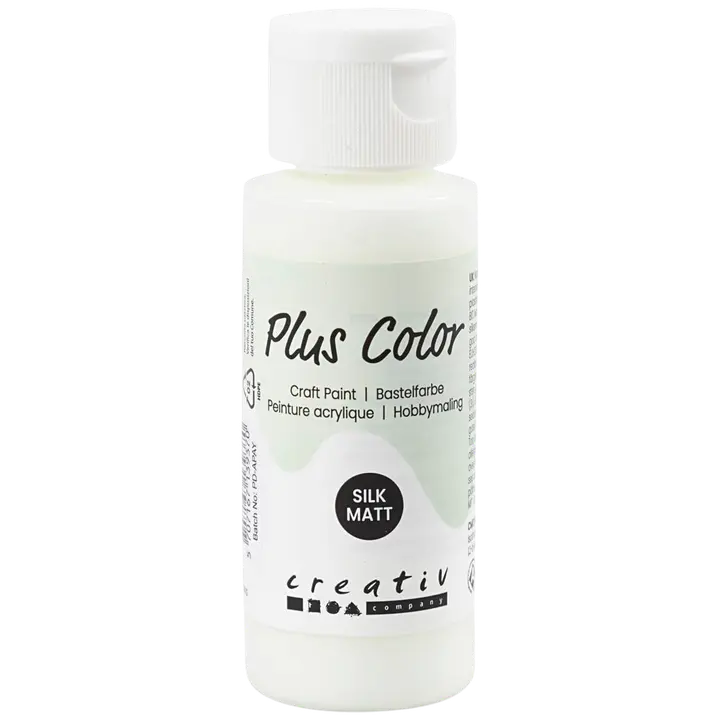 Plus Color askartelumaali 60 ml luonnonvalkoinen