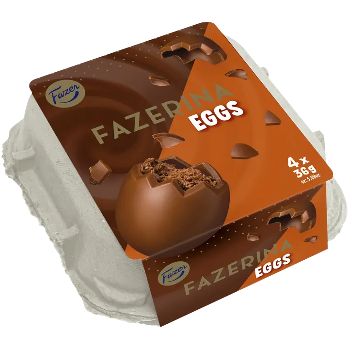 Fazer Fazerina suklaamoussemuna 4-pack, 144g