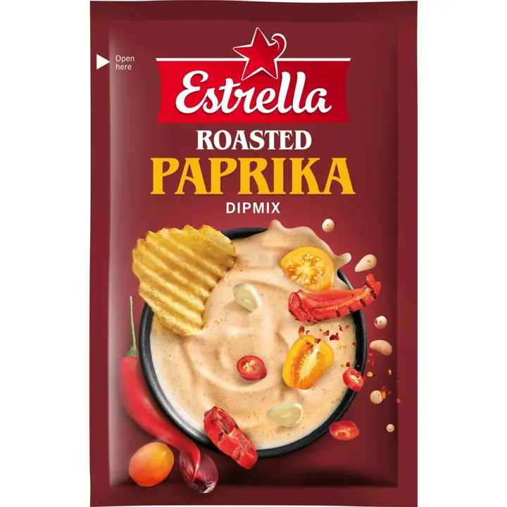 Estrella dipikastmepulber röstitud paprika maitsega 16g
