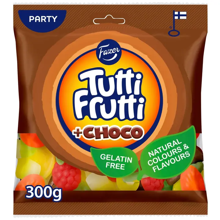 Fazer Tutti Frutti choco karkkipussi 300g