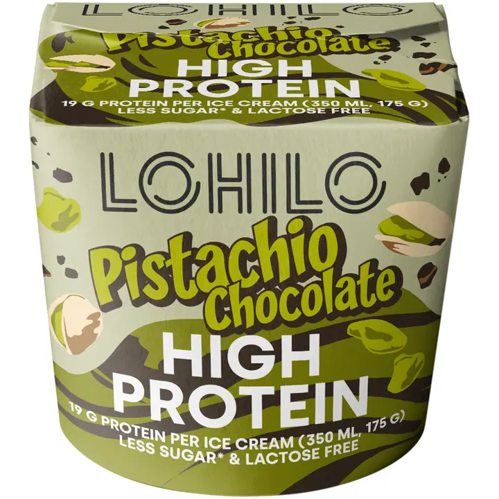 Lohilo Pistaatsi-šokolaadi proteiini jäätis 350 ml