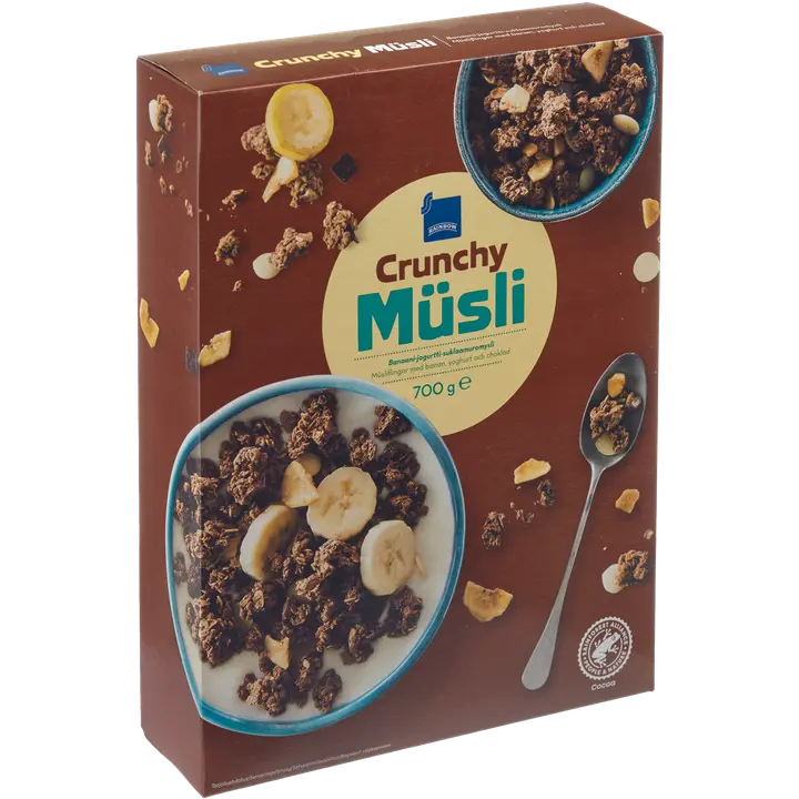 Rainbow 700g banaani-jogurtti-suklaamuromysli