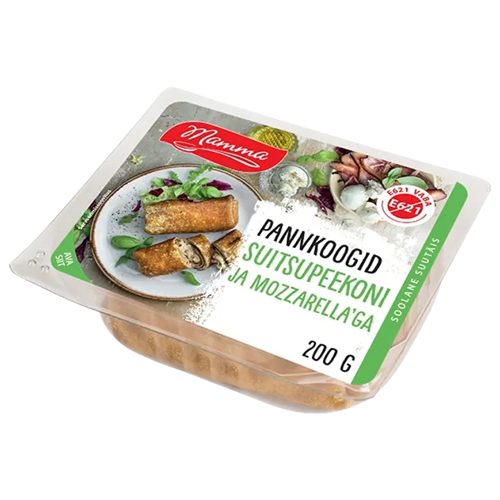 Mamma Pannkoogid Suitsupeekoni Ja Mozzarellaga