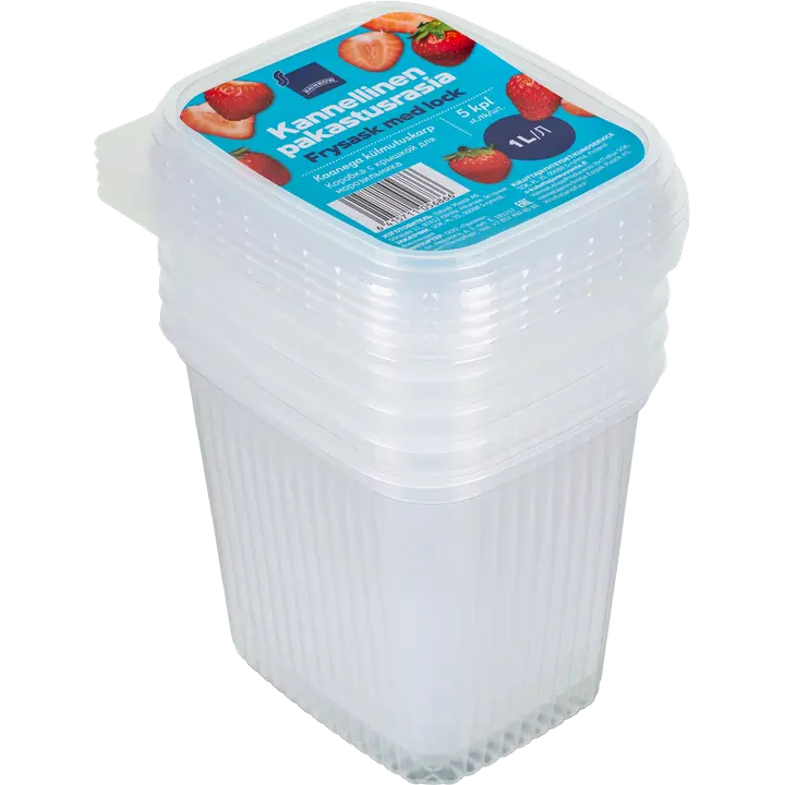 Rainbow 5x1000ml kirkas pakastusrasia + kansi