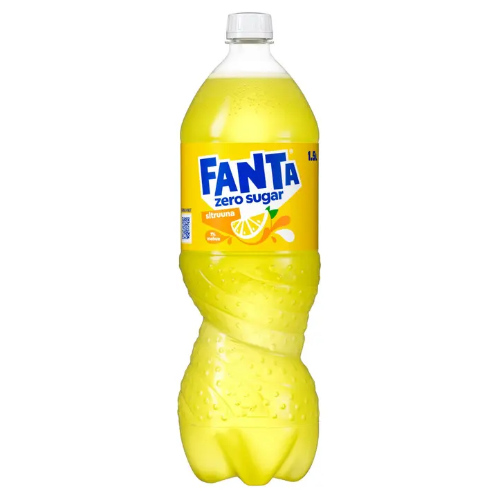 Fanta Sitruuna Zero virvoitusjuoma muovipullo 1,5 L
