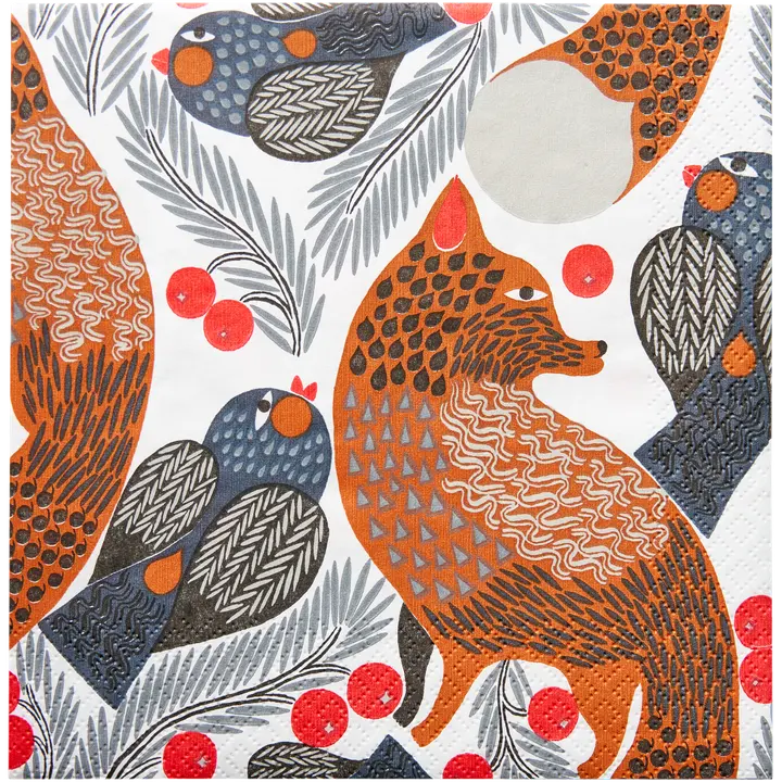 Marimekko Ketunmarja lautasliina 20kpl/33cm