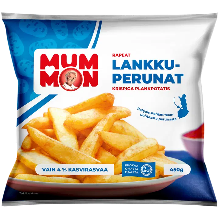 Mummon rapeat Lankkuperunat 450 g, pakaste