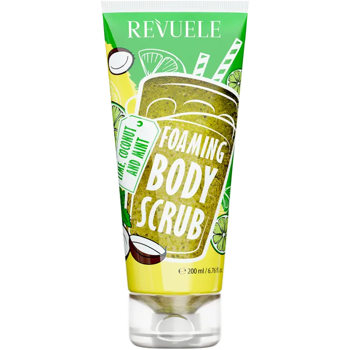 Revuele vaahtoava vartalokuorinta lime, kookos & minttu 200ml