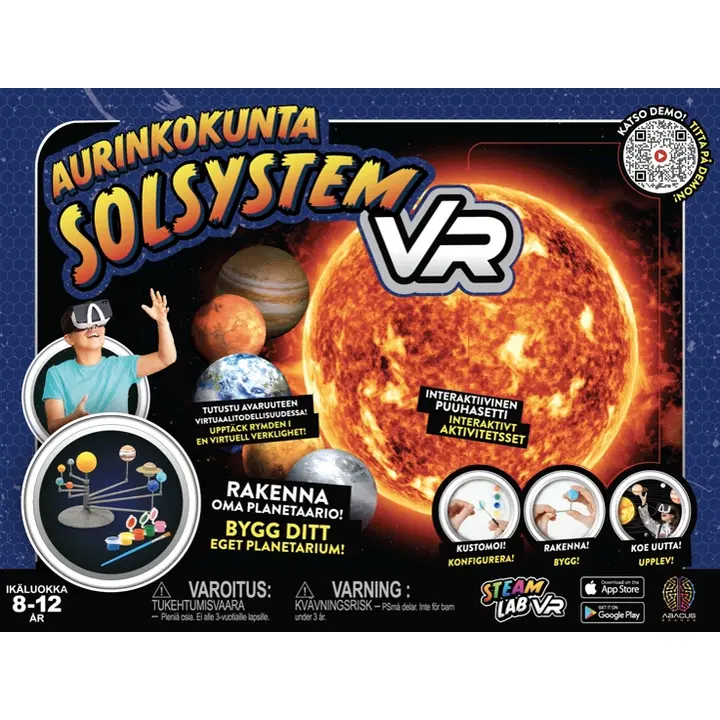 Abacus VR Solar System interaktiivinen puuhasetti