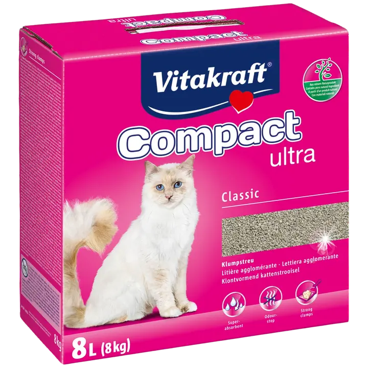 Vitakraft Compact Ultra Kissanhiekka 8kg