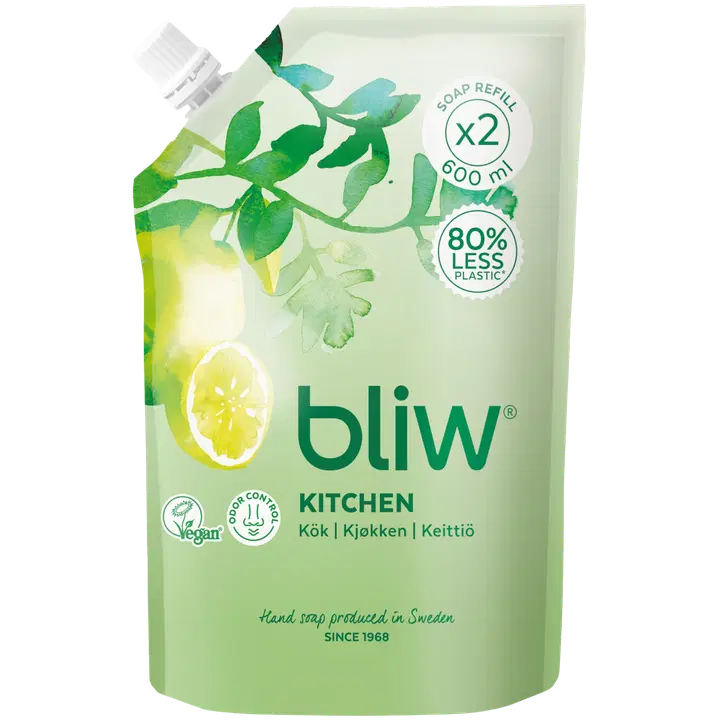 Bliw Keittiö Villitimjami & Lime täyttöpussi nestesaippua 600ml
