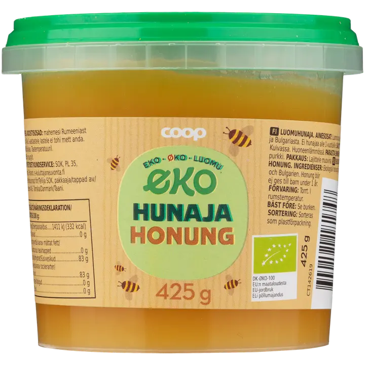 Coop Eko hunaja luomu 425 g