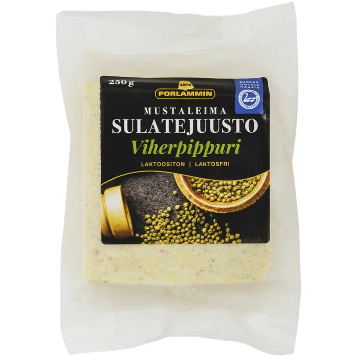 Porlammin Viherpippuri mustaleimasulatejuusto 250g