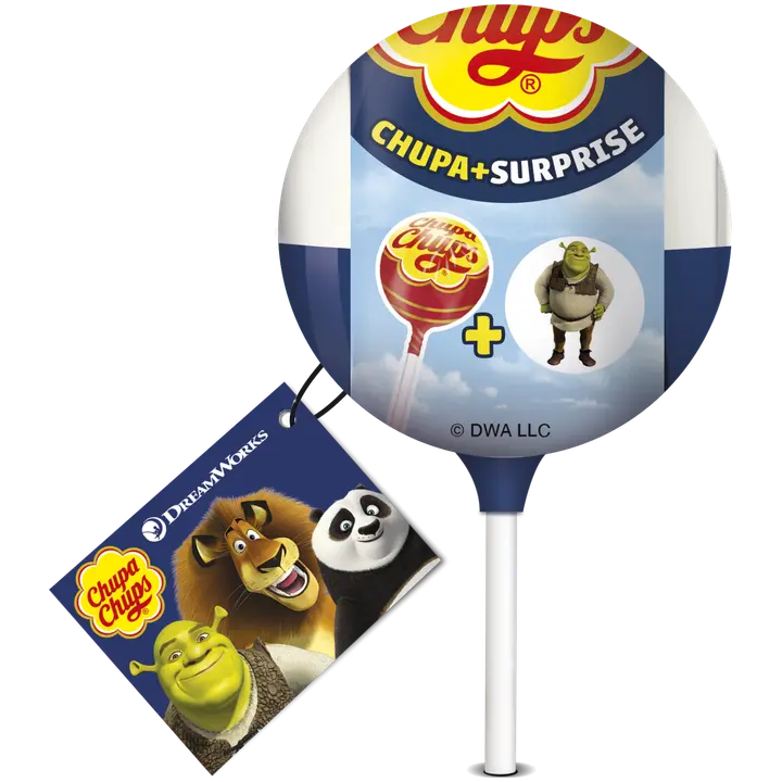 Chupa Chups pulgakommiga üllatusmuna Dreamworks 12g