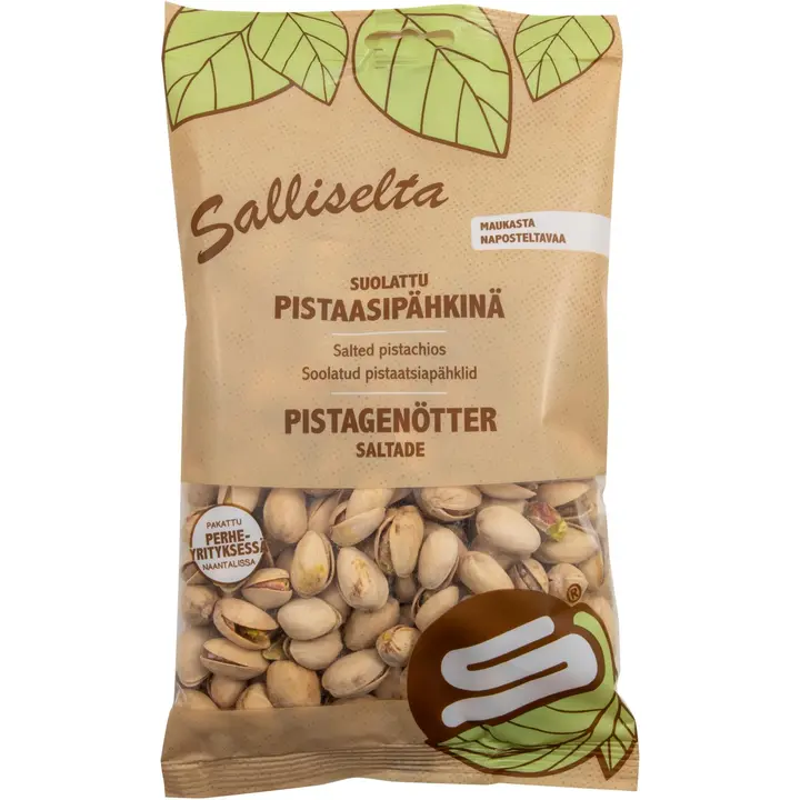 Sallinen Pistaasipähkinä suolattu 250 g
