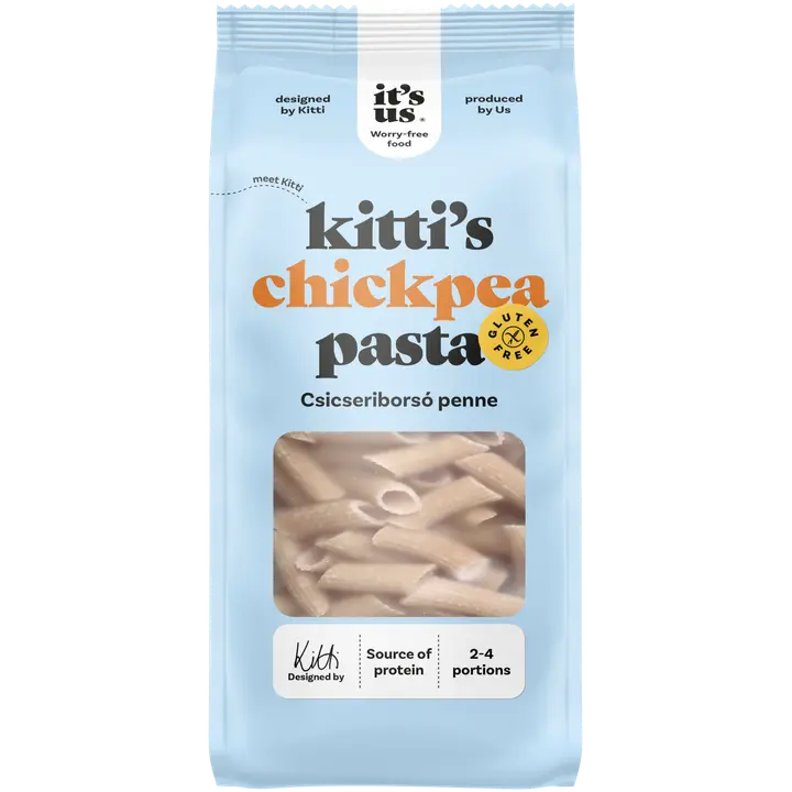 Its us Kitti's kikerhernepasta penne, gluteenivaba 250g