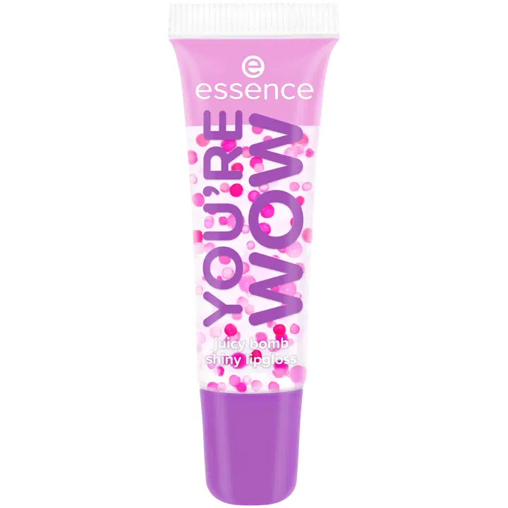 essence SAY IT WITH JUICY YOU'RE WOW juicy bomb shiny Huulikiilto 04