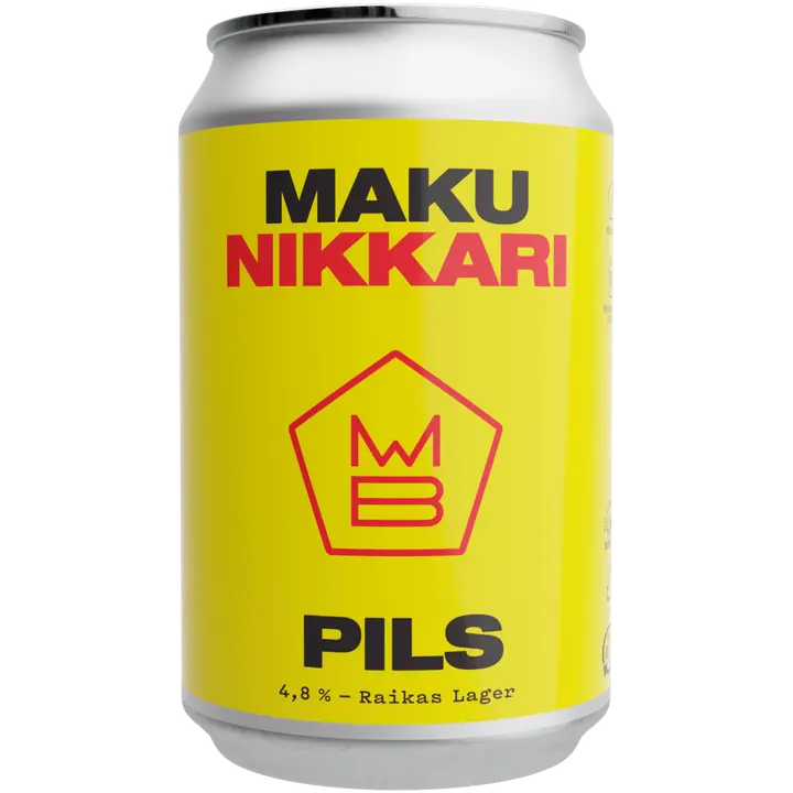 Maku Brewing Nikkari Pils 4,8% olut 0,33l tölkki