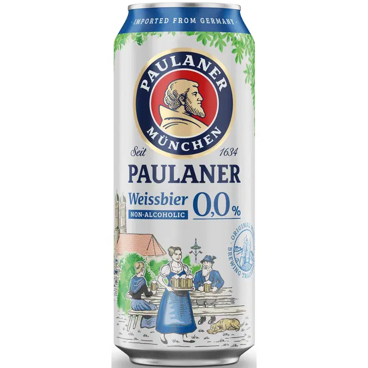 Paulaner Weissbier Non-Alcoholic 0,0% 0,5l oluttölkki