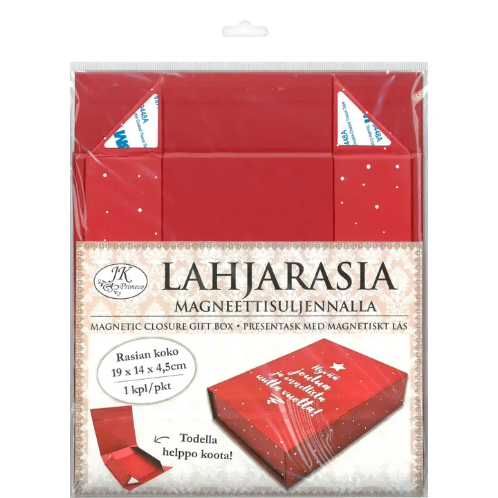 J.K. Primeco lahjarasia Jouluteksti punainen