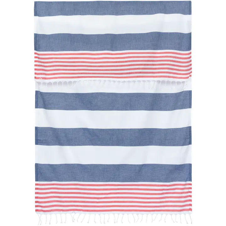 House hamam pyyhe Marin 100x180 cm sininen/valkoinen