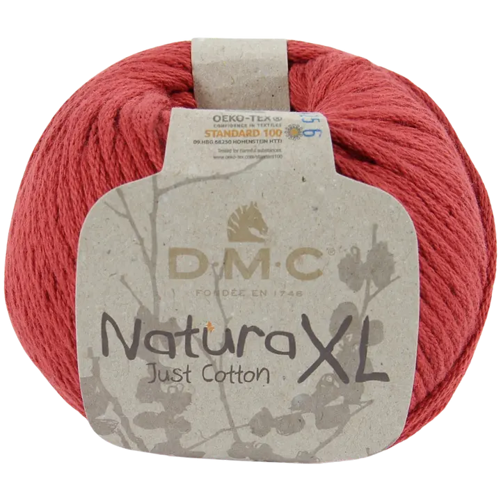 DMC Natura XL puuvillalanka 100g punainen