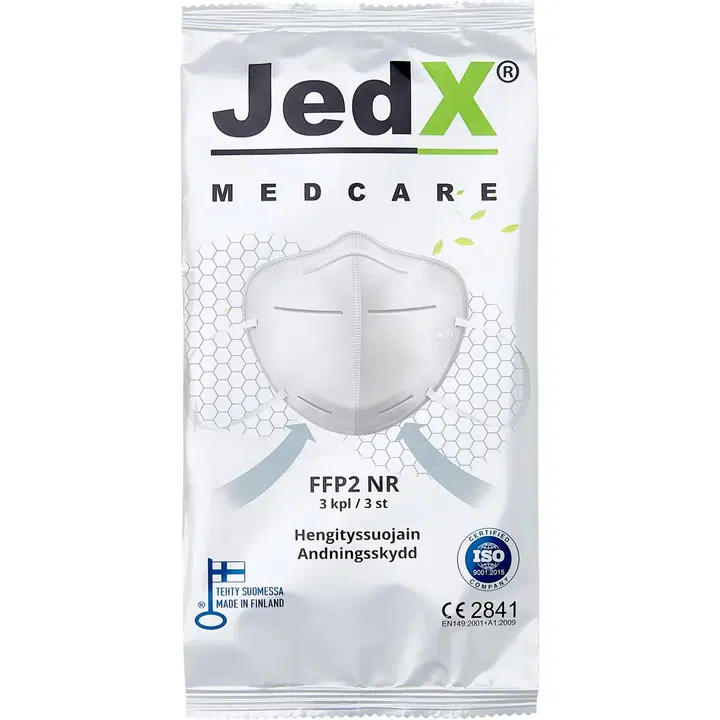Hengityssuojain JedX FFP2 NR 3kpl