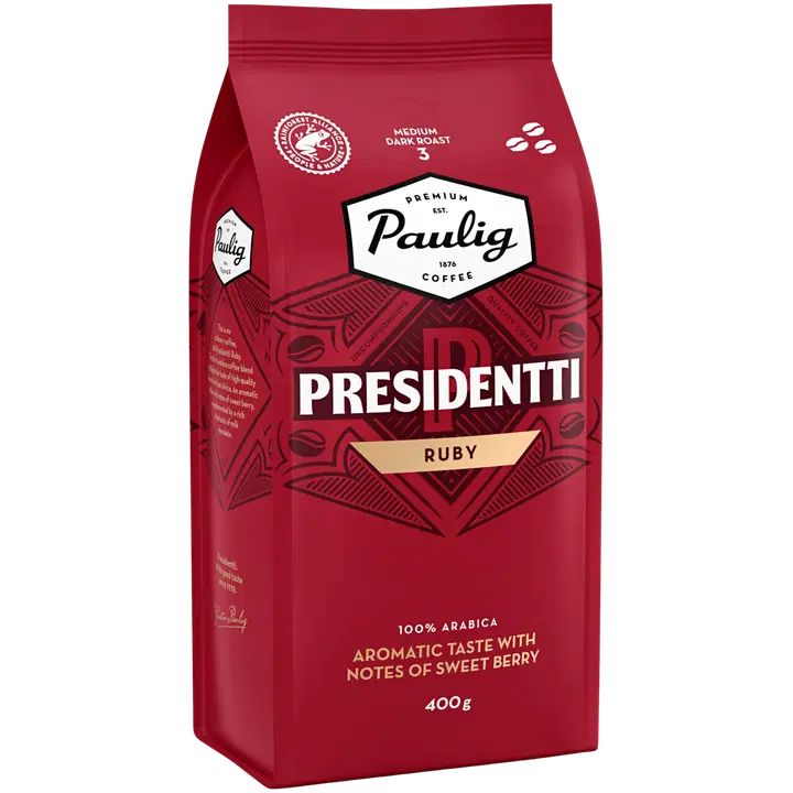 Paulig Presidentti Ruby kahvi kahvipapu 400g