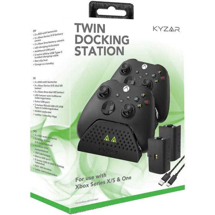 Xboxi laadimisalus ja akud Kyzar