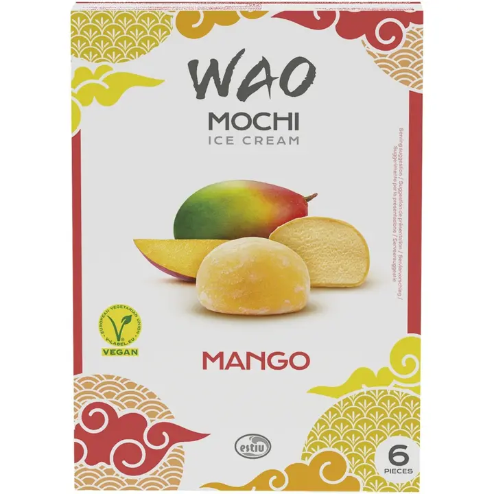 WAO Mochi jäätelö 6x35g Mango