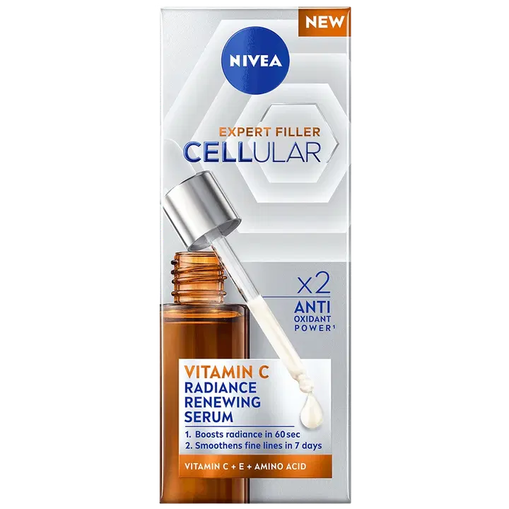 NIVEA 30ml Cellular Expert Filler Vitamin C Radiance Renewing Serum -kasvoseerumi 30ml