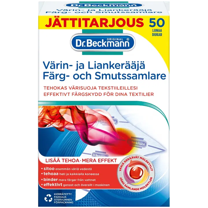 Dr. Beckmann Värin- ja liankerääjä 50 kpl